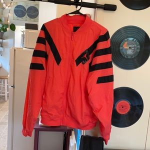 vintage nike air jordan bomber jacket. pink orange